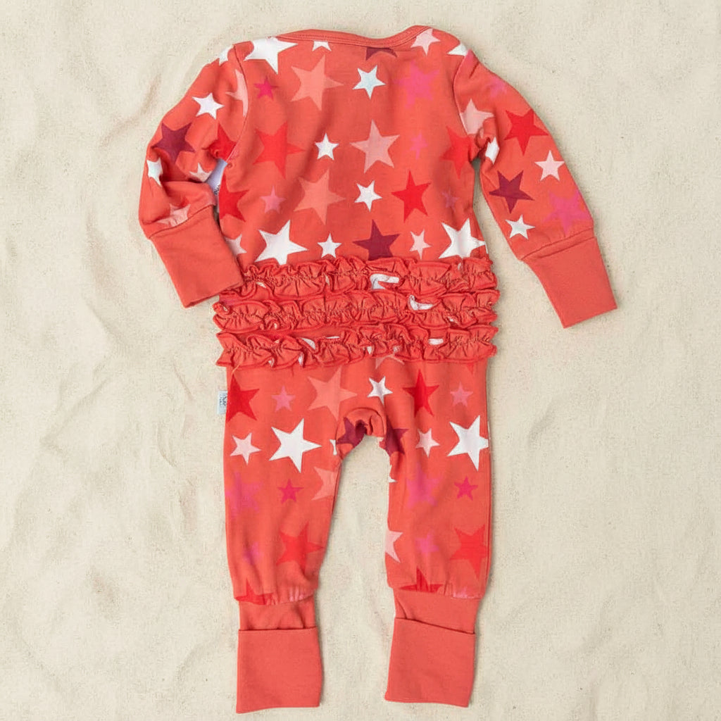 Star Pink Bamboo Onesie