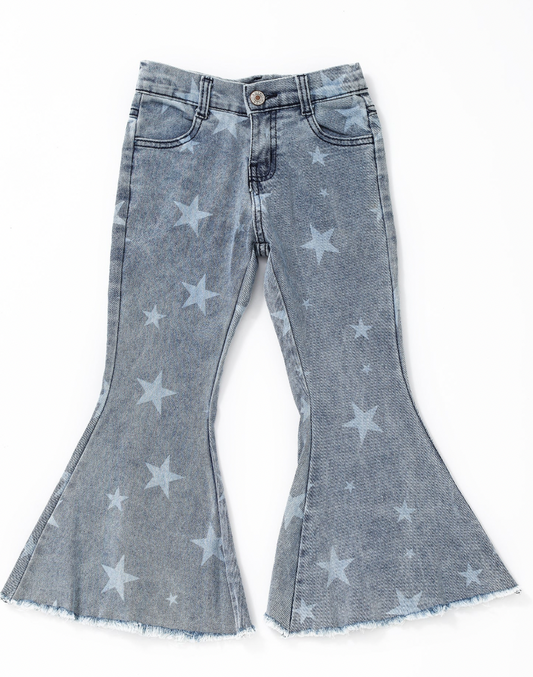 Stars Flare Jeans w/ Waist Cinchers