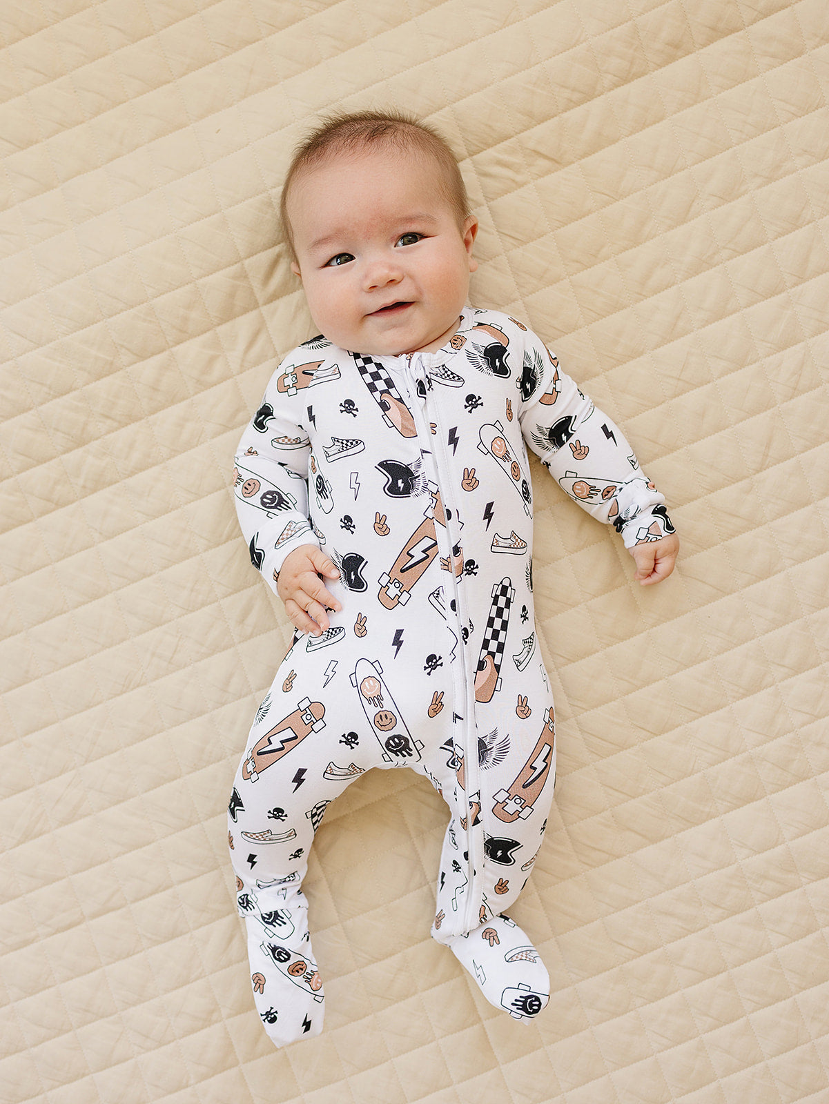 Bamboo Zip Romper | Sk8er