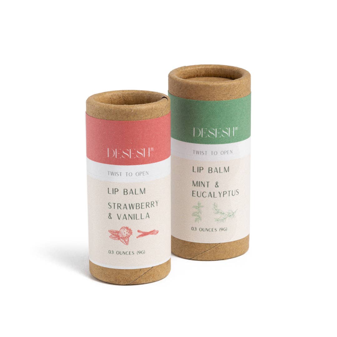 Natural Lip Balm (No Artificial Fragrances or Colors):