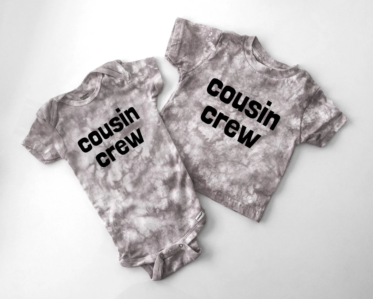 Custom Cousin Crew Tie Dye Tees and Bodysuits