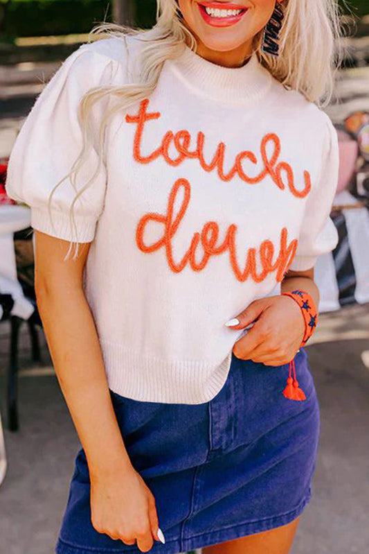 Touchdown Puff Sweater FB