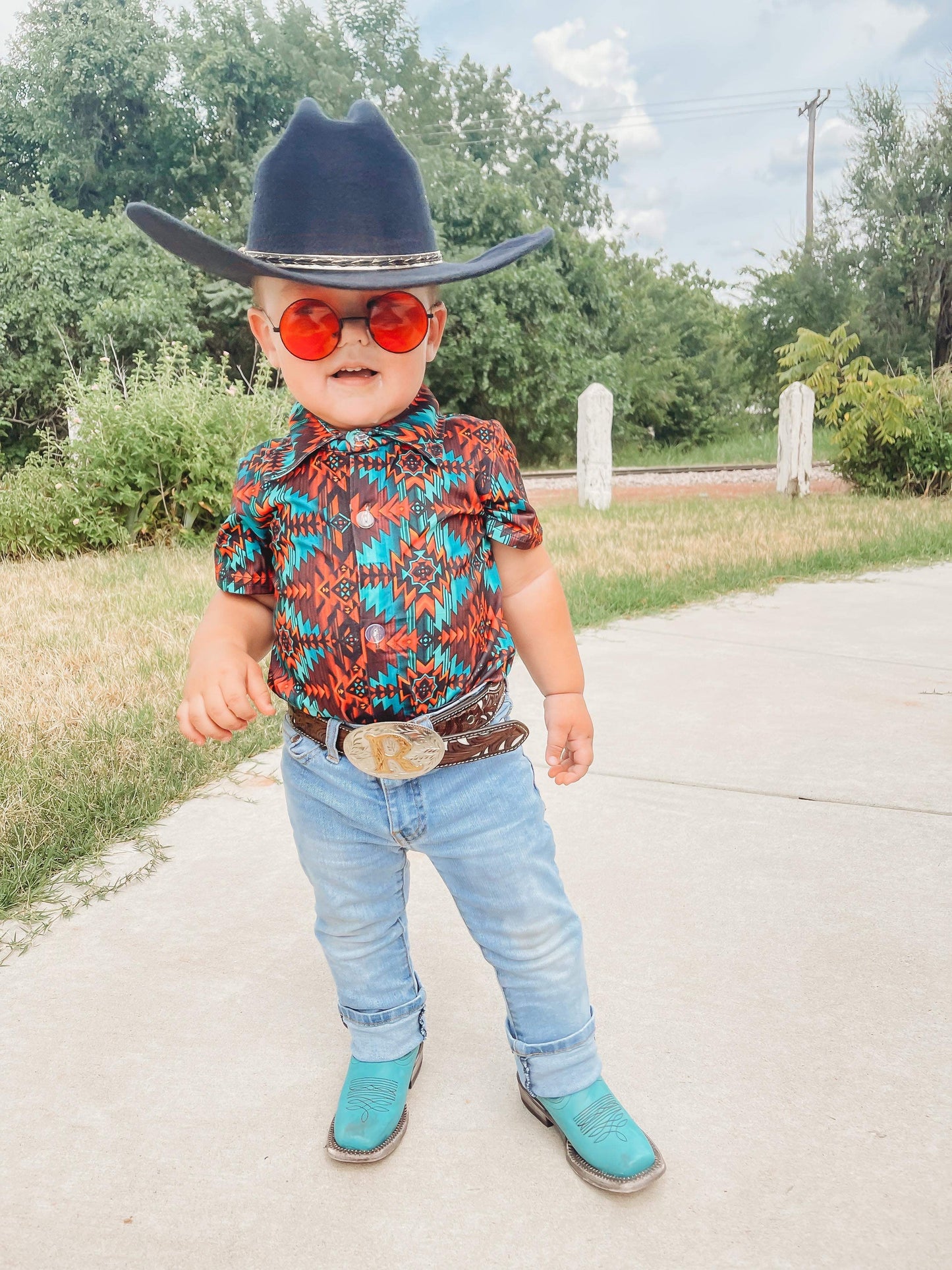 Turquoise Boots