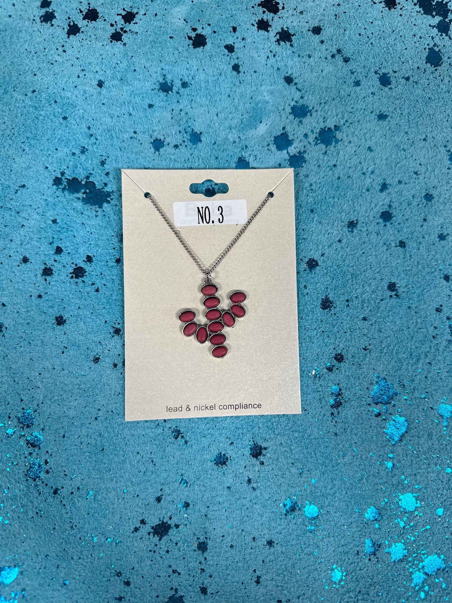 Cactus Stone Necklace (Multiple colors) (FINAL SALE)