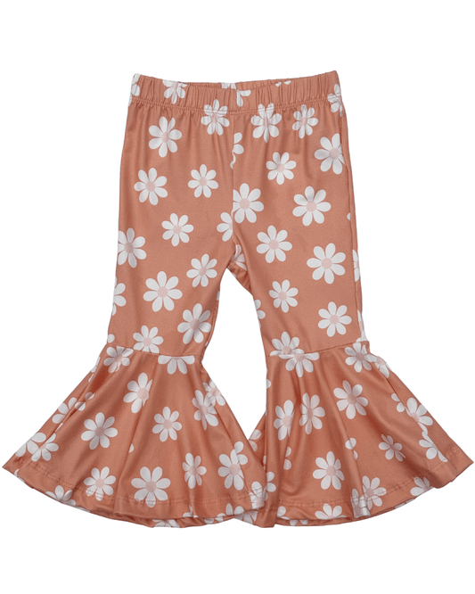 Keely Exaggerated Bell Bottoms - Peach Blossom
