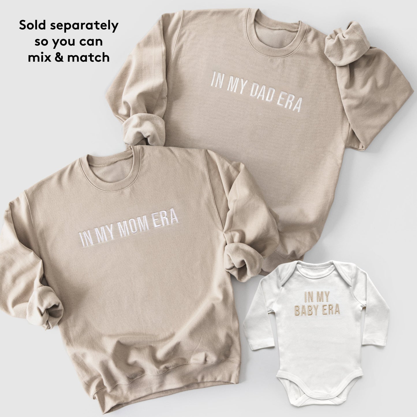In My Mom Era, Dad Era and Baby Era Family Matching Outfits