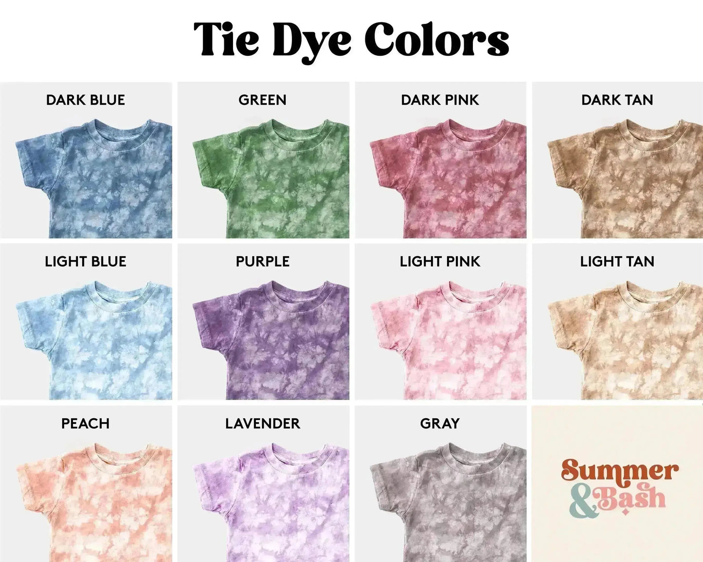 Custom Matching Tie Dye Brother Sister Shirts and Bodysuits